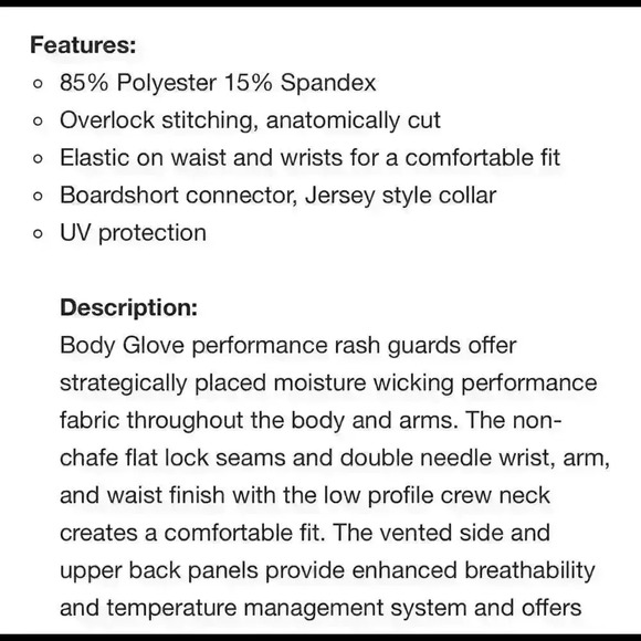 Women’s Body Glove Wetsuit Fitted Short-Sleeve Rash-guard - Picture 9 of 9